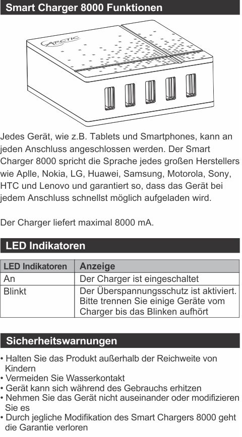 Smart Charger 8000