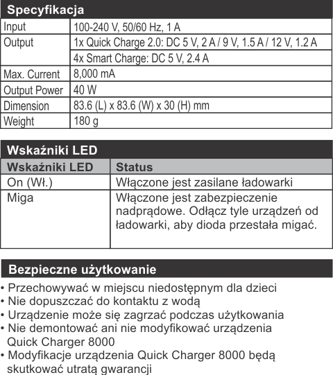 Quick Charger 8000