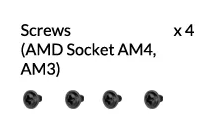 Screws (AMD Socket AM4, AM3)