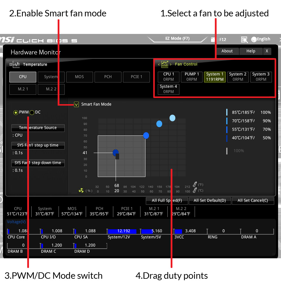 ARCTIC Fan Settings in UEFI - User Manual